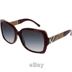Burberry Women's Gradient BE4160-34038G-58 Red Square Sunglasses