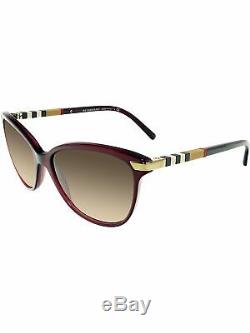 Burberry Women's Gradient BE4216-301413-57 Red Butterfly Sunglasses