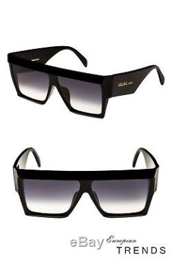 CELINE CL40030 Black Frame Gray Lens Square Sunglasses %100 Auth With New Box