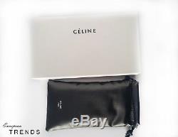 CELINE CL40030 Black Frame Gray Lens Square Sunglasses %100 Auth With New Box