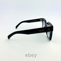 CELINE CL4S130 Black Gray Square Rectangular Sunglasses Eyewear Glassess Women