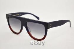 CELINE CL 41026/S SHADOW sunglasses FV7DV Blue Burgundy 100% Authentic
