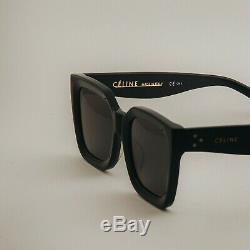 CELINE Women's CL 41450/S 807/70 Kate Black Square Full Rim Sunglasses