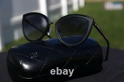 CHANEL 4222 Cat Eye Sunglasses c. 101/S6 Black Frame / Gray Gradient Lenses