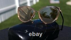 CHANEL 4222 Cat Eye Sunglasses c. 395/T6 Gold Frame 18-karat Mirror Lenses