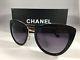 Chanel 5368h 501 Black/gold Women Sunglasses Grey Lens 100% Uv