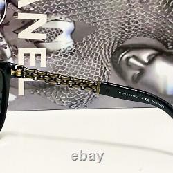 CHANEL Sunglasses 5326A CAT EYE CHAIN POLARIZED BLACK MADE IN ITALY