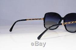 CHANEL Womens Designer Sunglasses Black Butterfly LEATHER CHAIN 5210 5013C 19551