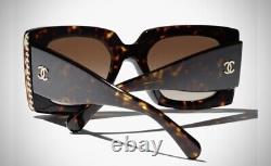 CHANEL sunglasses women New this Season! Tortoise with brown lens and pearls