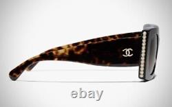 CHANEL sunglasses women New this Season! Tortoise with brown lens and pearls