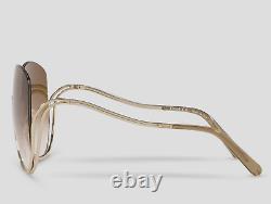 CHLOE Woman's Milla Square Gradient Brown 64mm Sunglasses S1478