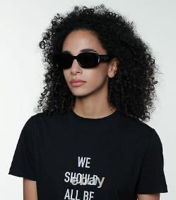 CHRISTIAN DIOR Women's Wildior S2U Black Rectangular Sunglasses