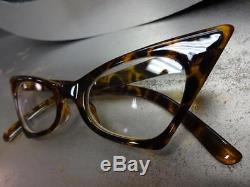 CLASSIC VINTAGE 50's RETRO CAT EYE Style Clear Lens EYE GLASSES Tortoise Frame
