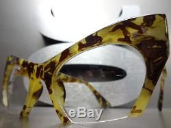 CLASSIC VINTAGE RETRO CAT EYE Style Clear Lens EYE GLASSES Half Cut Off Frame