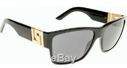 CLASSY NEW Genuine VERSACE ROCK ICONS Black Gold Greca Sunglasses VE 4296 GB1/87