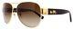 Coach Sunglasses Hc7059 L138 923813 Gold/ Dark Tortoise 58mm