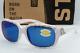 Costa Del Mar Gannet Sunglasses Matte Seashell / Blue Mirror 580p Lens Womens
