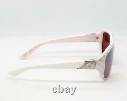COSTA DEL MAR GANNET Sunglasses Matte Seashell / Silver Mirror 580P lens Womens