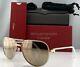Cartier Première Sunglasses Ct0053s 003 Gold White Leather Gold Polarized 61mm
