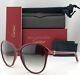 Cartier Women Sunglasses Double C Decor Esw00111 Burgundy Composite Gray Lens