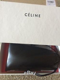 Celine CL400191 Black Cat Eye Sunglasses yellowish clear lens Phoebe Philo