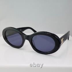 Celine CL40194U 01A 52mm Round Black Sunglasses with Grey Lens