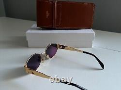 Celine CL40235U Oval Black Lenses Gold Frame sunglasses 54-18-135
