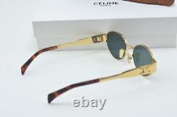 Celine CL40235U Triomphe Metal Sunglasses Gold Frame