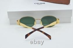 Celine CL40235U Triomphe Metal Sunglasses Gold Frame