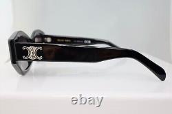 Celine CL40238U 01A 55mm Cat Eye Black Sunglasses with Grey Lens