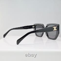 Celine CL40239F 01F 55mm Butterfly Black Sunglasses with Grey Lens