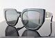 Celine Cl40239f 01f Black / Grey Lens Square Oversized Sunglasses 100% Uv