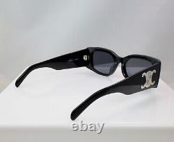 Celine CL40282U 01 53mm Square Black Oversized Sunglasses with Grey Lens