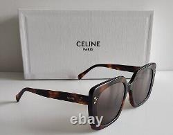 Celine CL 40218u 53e Mini Triomphe Brown Havana Frame Butterfly Sunglasses