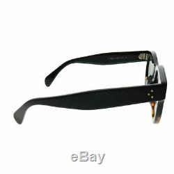 Celine CL 41440/F FU5 Black Havana Plastic Round Sunglasses Grey Degrade Lens