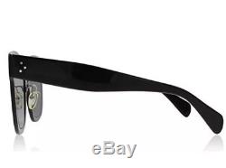 Celine KIM CL 41444/S 06Z Black Grey Large Women Sunglasses Celebrity Authentic