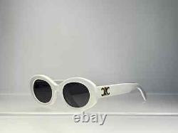 Celine Triomphe Acetate White and Gold CL40194U