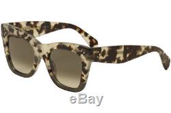 Celine Women's CL 41090S 41090/S VNO/Z3 Havana/Grey Fashion Sunglasses 50mm
