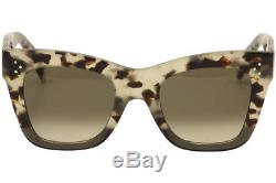 Celine Women's CL 41090S 41090/S VNO/Z3 Havana/Grey Fashion Sunglasses 50mm