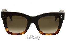 Celine Women's CL 41098FS 41098/F/S FU5/Z3 Black/Tortoise/Havana Sunglasses 50mm