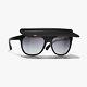 Chanel 2021 Cruise Collection A71046 S5552 Black Silver / Grey Visor Sunglasses