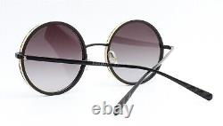 Chanel 4250 101/S6 Round Sunglasses Matte Black with Beige Rope Rim