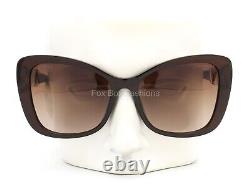 Chanel 5445H 1674/S5 Butterfly Sunglasses Polished Brown with Glass Pearls
