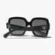 Chanel 5479 501/s4 Sunglasses Polished Black With Gold Heart Cc Logo