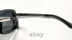 Chanel 6047Q 501/S8 Stingray Sunglasses Polished Black Gray Polarized
