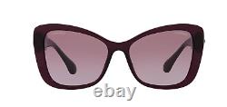 Chanel CH 5445H 1673S1 Burgundy / Pink Gradient Butterfly Pearl Logo Sunglasses
