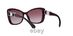 Chanel CH 5445H 1673S1 Burgundy / Pink Gradient Butterfly Pearl Logo Sunglasses