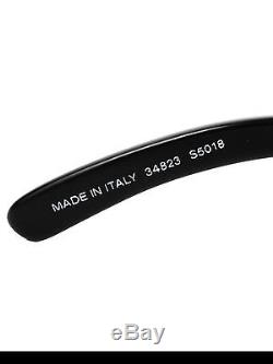Chanel New Half Tint Sunglasses Black Round CC Logo Wavy Arm S5018 5018