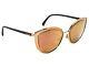 Chanel Rx Sunglasses For Frame Only 4222 C. 117/4z Gold Cat Eye Italy 5420 140