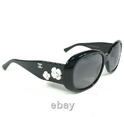 Chanel Sunglasses 5113 c. 501/S8 Black Square Frames with Gray Lenses 56-16-130